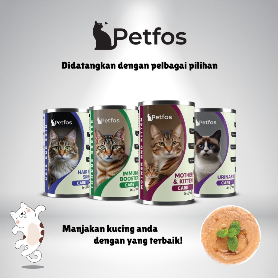 PetFos Cat Wet Food in Pate 400g